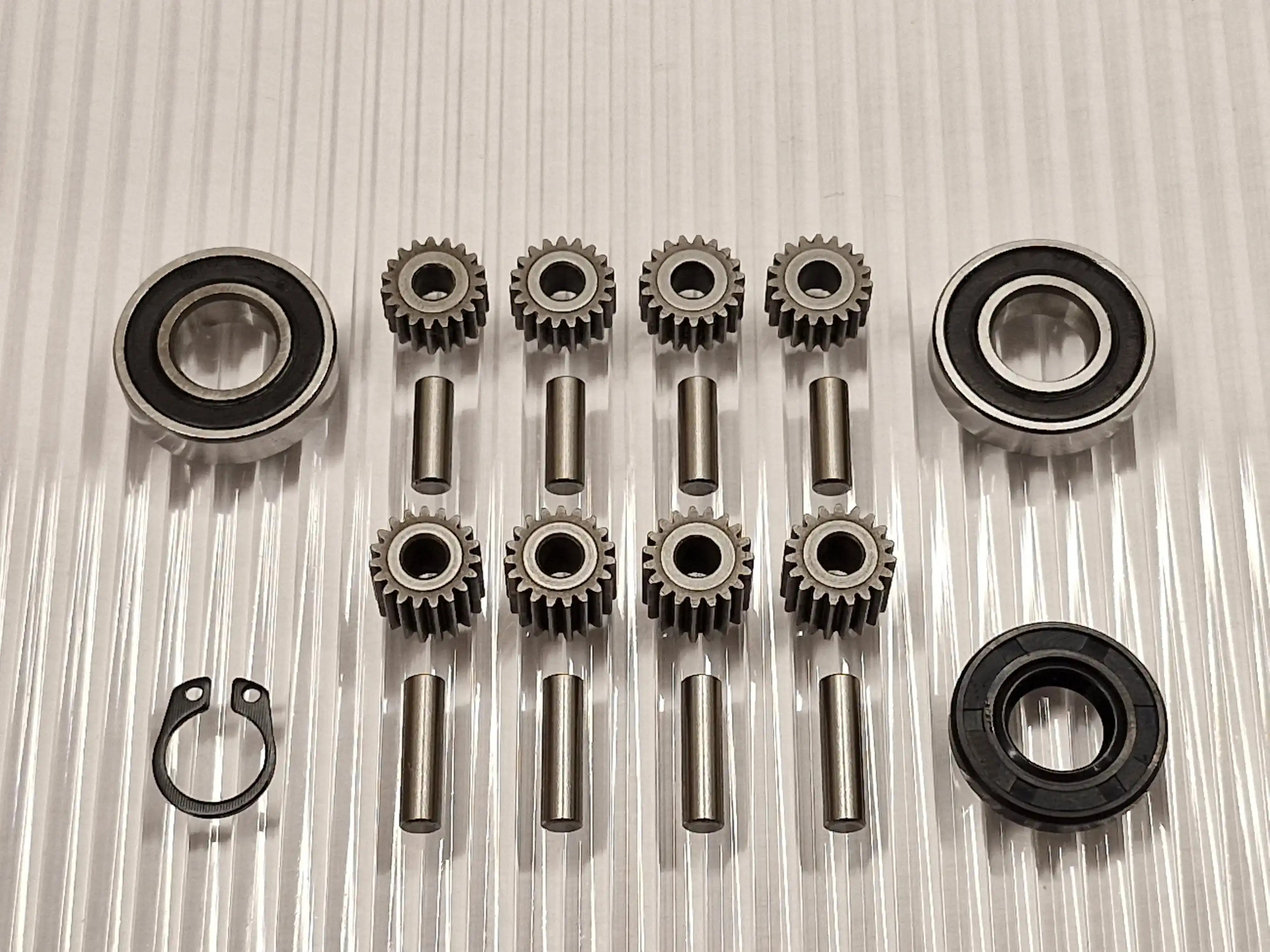 Wheel motor repair kit Honda Miimo 300 310 500 520 with new full kit steel gears, bearings and seals