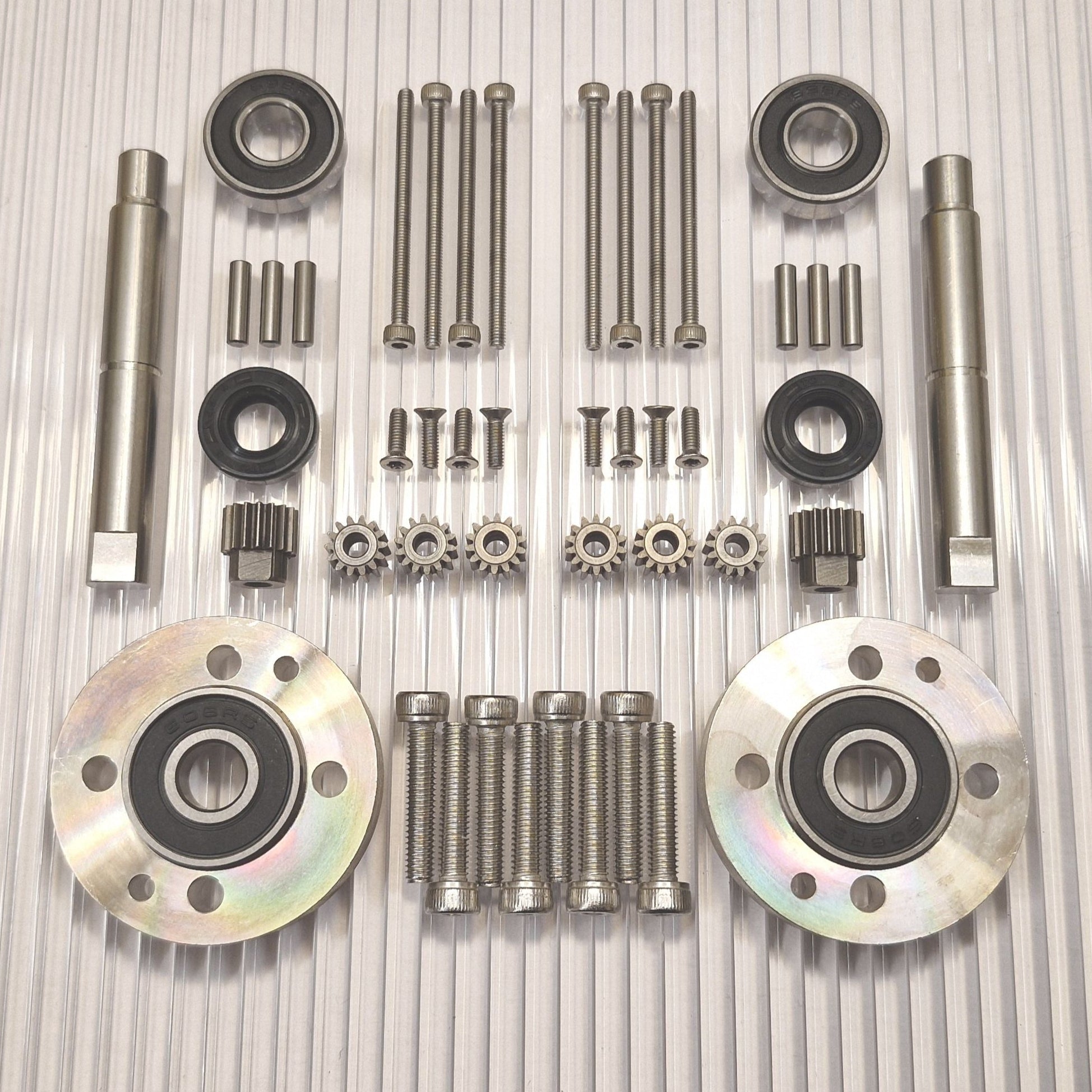 Wheel motor repair kit for Husqvarna Automower 310 315 315X and Gardena Sileno with improved bearing solution